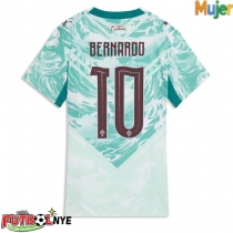 Camiseta Portugal Bernardo Silva #10 Visitante Equipación para mujer Mundial 2026 manga corta